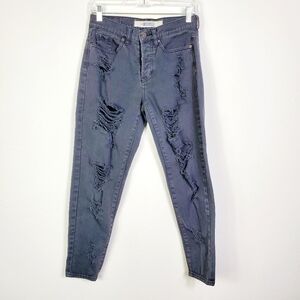 MELVILLE DISTRESSED 5 POCKET JEANS
